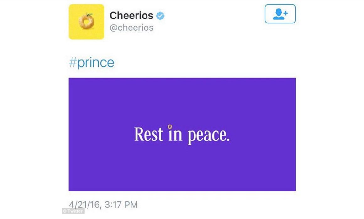 Cheerios tweet